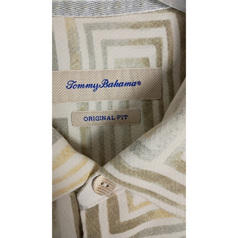 Tommy Bahama Hawaiian Multicolor 100% Silk Short Sleeve Shirt Men Sz XXL - Picture 4 of 5